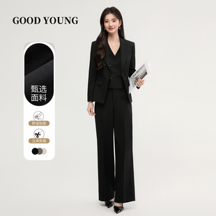 GOOD 春夏套装 女面试正装 通勤西服外套教资小个子职业套 YOUNG西装
