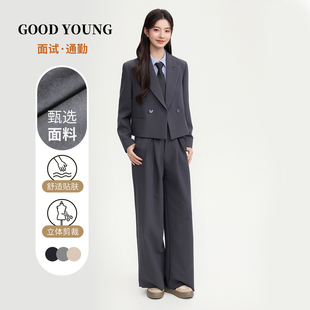 百搭通勤正装 GOOD 气质显瘦西服女 短款 新款 YOUNG西装 外套女春季