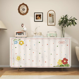 厨房柜子遮挡帘开放式无门柜子防尘帘布帘鞋柜杂物柜遮丑帘拉帘子