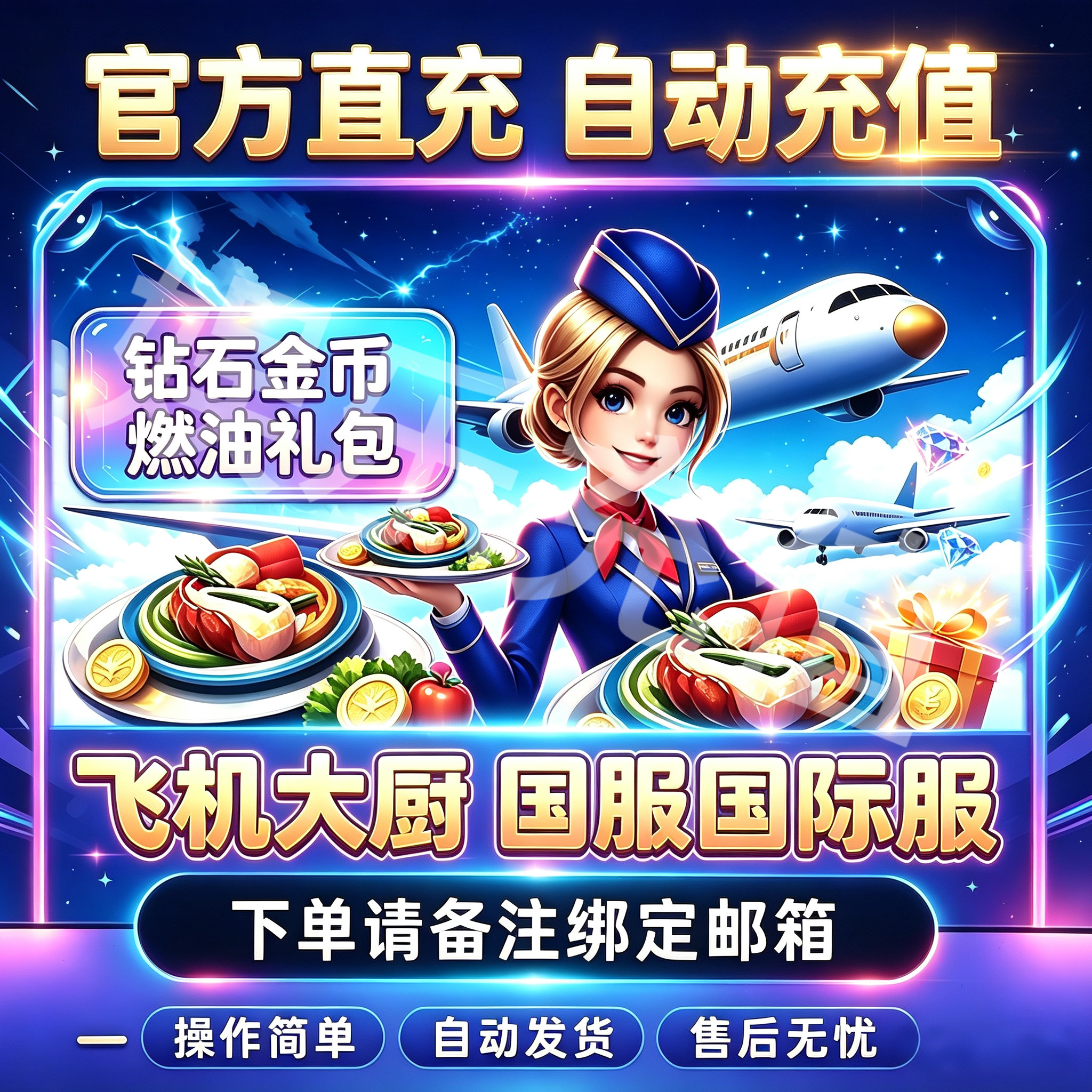 飞机大厨Airplane Ch游戏币充值