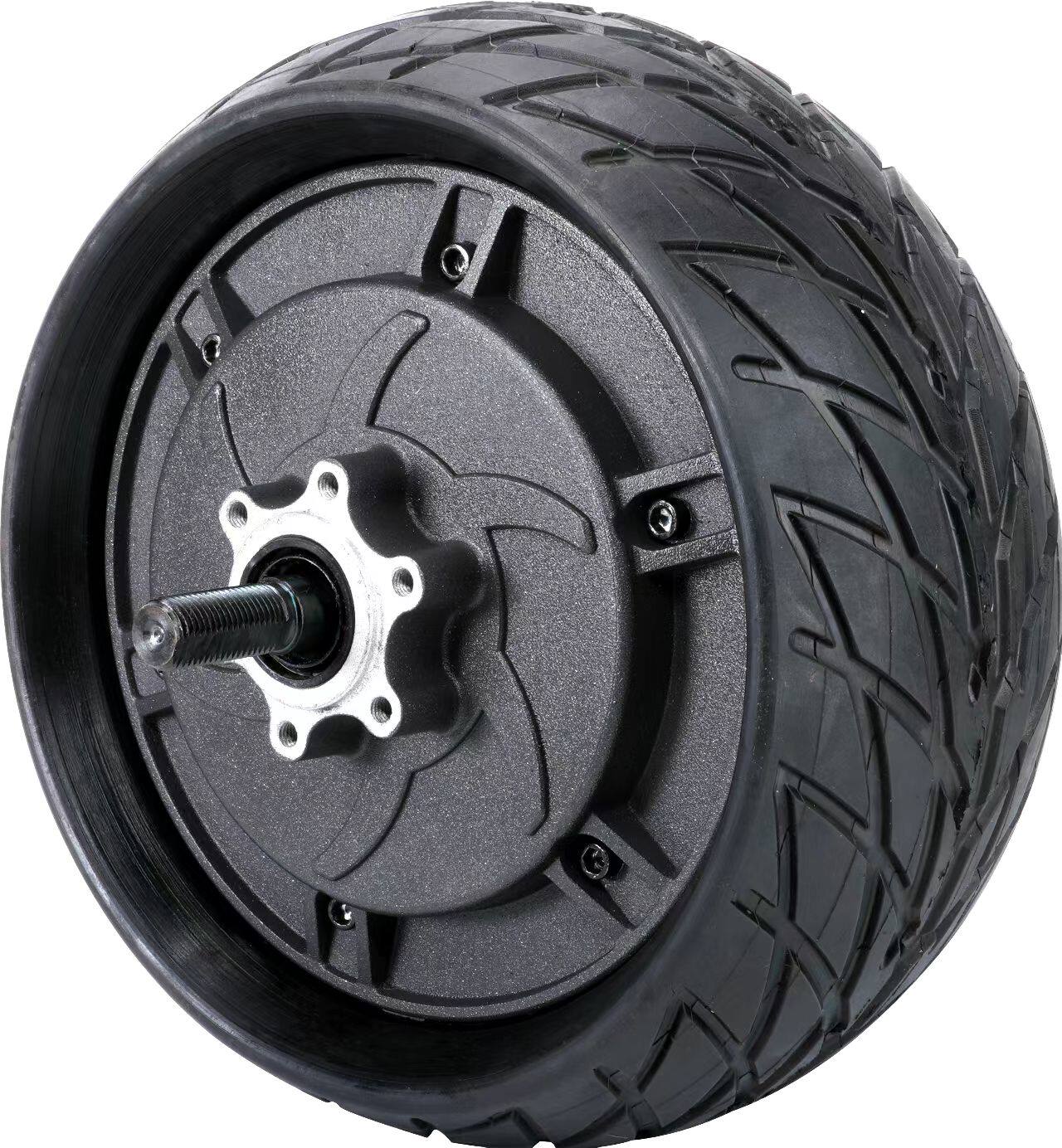 8寸滑板车轮毂电机 滑板车豪华款宽胎200*90含轮胎24v36v