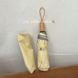jelly 纯色黑胶晴雨两用遮阳伞防太阳晒伞紫外线雨伞 bubble雨伞