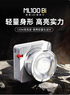 Godox神牛ML100Bi补光灯双色温夜景人像户外摄影灯便携拍摄视频