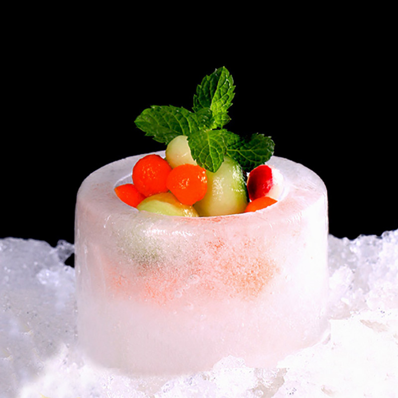 大号冰盅模具刺身菜盛器酒店餐厅厨师用品大董意境菜餐具盘饰工具