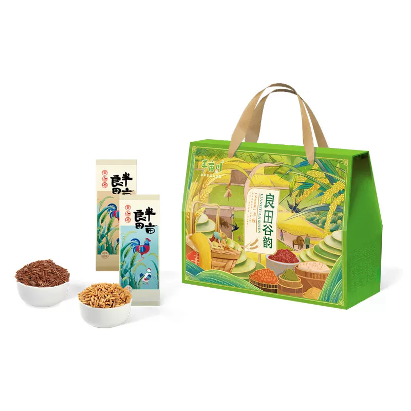 半亩良田 半亩川 良田谷韵·丰收1200g 五谷杂粮礼盒