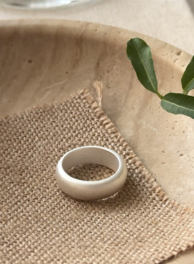 女925纯银gd哑光戒指小众