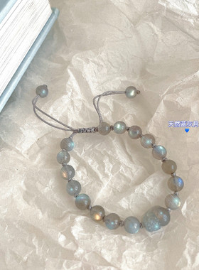 手链蓝月光石貔貅百搭少女心