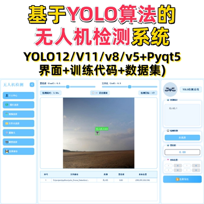 基于深度学习的无人机检测系统(YOLOv12/v11/v8/v5模型+数据集)