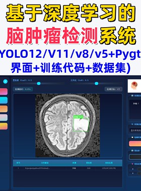 基于深度学习的脑肿瘤检测系统(YOLOv12/v11/v8/v5模型)