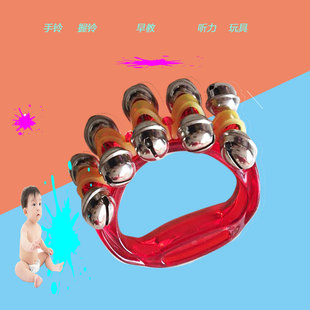 婴儿抓握0-1-3-6-12月岁男女宝宝早教摇摇鼓纯木质益智拨浪鼓玩具