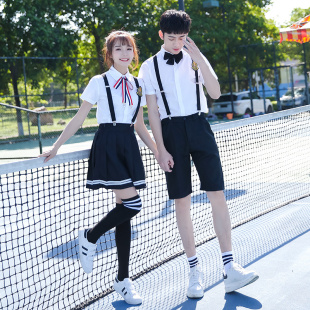 毕业季小学生初中生高中学生演出朗诵比赛服英伦学院风毕业照服装