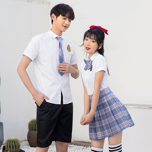 初高中生JK制服大小学生学院风红诗歌咏朗诵大合唱团比赛演出服装