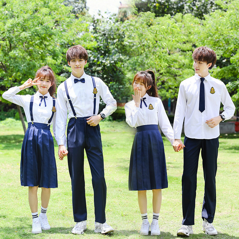 学院风校服套装秋季高中生班服演出服中学生毕业照JK制服合唱服装