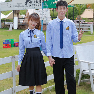 校服套装女初中生学院风班服韩版高中生英伦演讲党比赛服装中学生