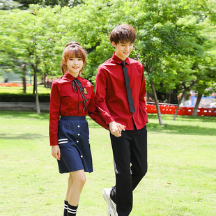 爱国红色大合唱团表演服诗歌朗诵演出服装高初中大小学生歌咏比赛