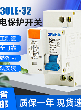 漏保家用人民DZ30LE-32小型漏电保护器DPN空气开关空开16漏电开关