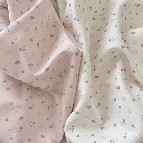 布亦新款韩系小清新斜纹碎花布料连衣裙服装桌布抱枕窗帘手工diy