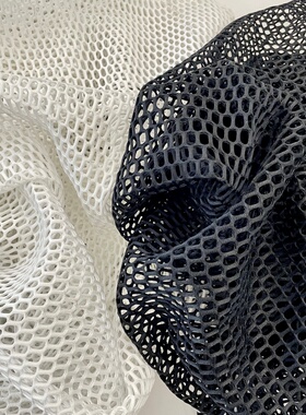 布亦 新款白色黑色网眼布多用途收纳玩具防漏布料服装手工diy