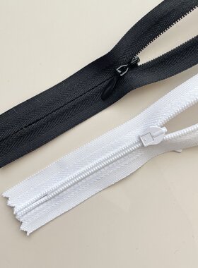 布亦隐形拉链黑色白色连衣裙抱枕包包裤子封闭无痕隐形拉链