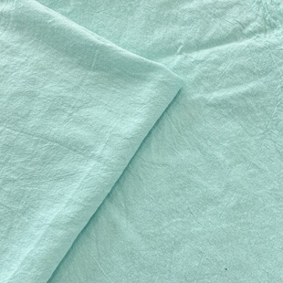 布亦皱布薄荷绿小清新ins风桌布连衣裙盖布手工diy