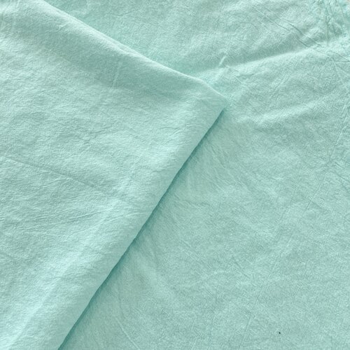 布亦皱布薄荷绿小清新ins风桌布连衣裙盖布手工diy