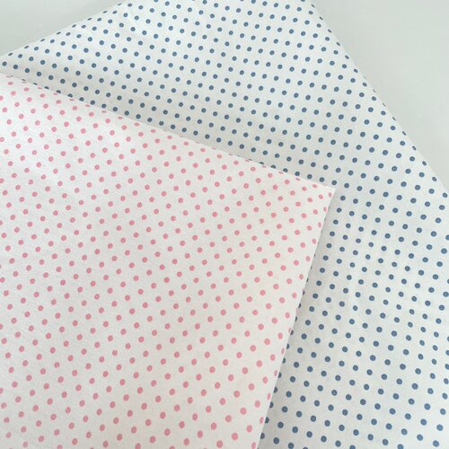 布亦 新款简约清新时尚覆膜皱布波点布料手工diy沙发抱枕窗帘高级