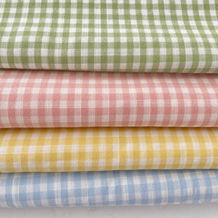 布亦0.5公分格子小清新ins风桌布盖布连衣裙手工diy布料