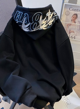 ZM.Z2026春上新竹雀系列绣花帽衫卫衣连帽宽松新中式男女校园国潮