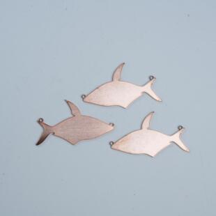 珐琅铜片干筛珐琅色卡用优质紫铜片小鱼吊坠T1紫铜