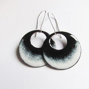 耳环形紫铜片珐琅素胎色卡用优质紫铜片T1紫铜干筛珐琅耳环款式五