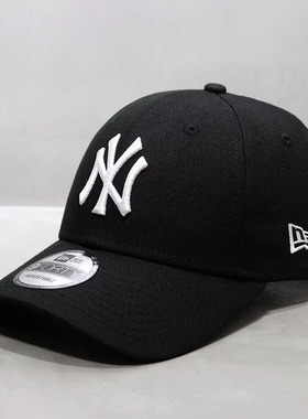 NEWERA纽亦华帽子男女通用鸭舌帽940棒球帽洋基硬顶经典款NY黑色