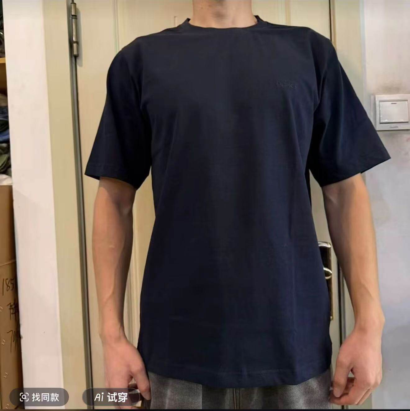 保真正品吉林方大纯棉黑蓝色短袖圆领衫长袖打底衫户外短袖长袖