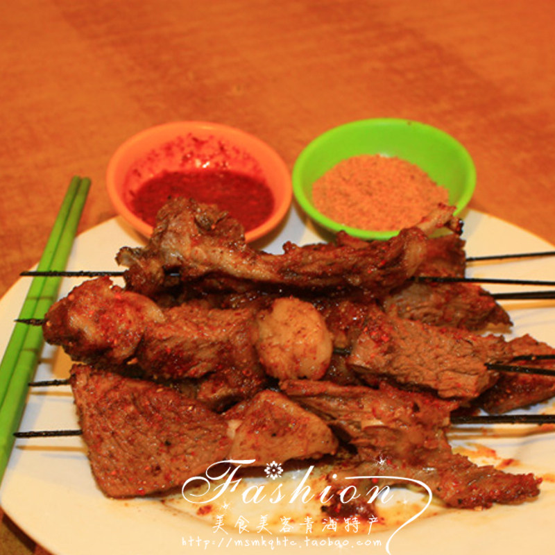 美食美客 特色小吃1.2斤特产沙力海烤羊排羊肉 青海羊排羊肉疯抢