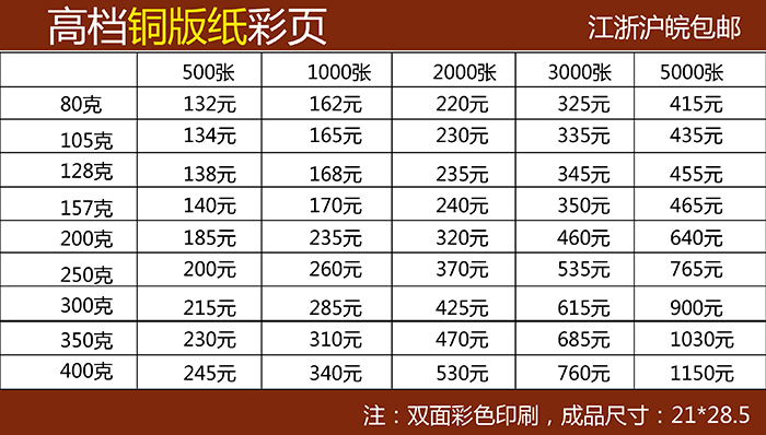 a4单面画册海报三折页