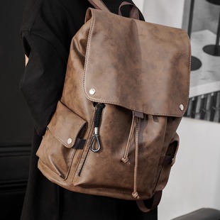 潮流双肩包男士 休闲防水旅行包电脑包背包高中初中大学生书包男包