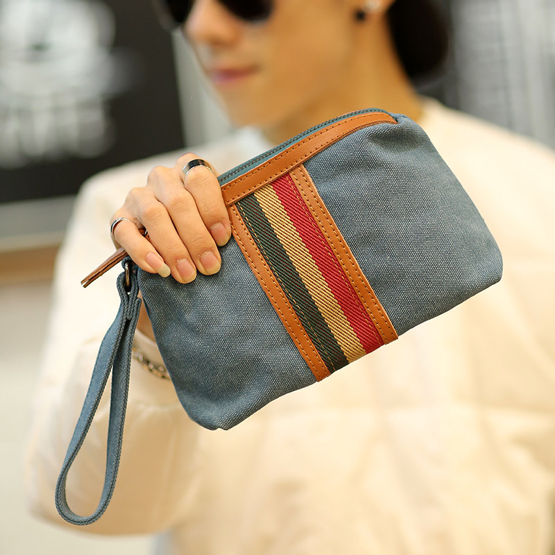 new pattern Korean Edition Handbag Canvas bag man clutch bag lady Wan Bao leisure time Grab bag Men's Little bagin the Leather/Lady bags/Men's bag, Men's bags  category - from Buy2taobao.com to provide professional Taobao agent buy service