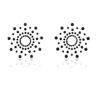 人体饰品乳环乳头贴圆形无需穿孔一对的价格 nipple sticker