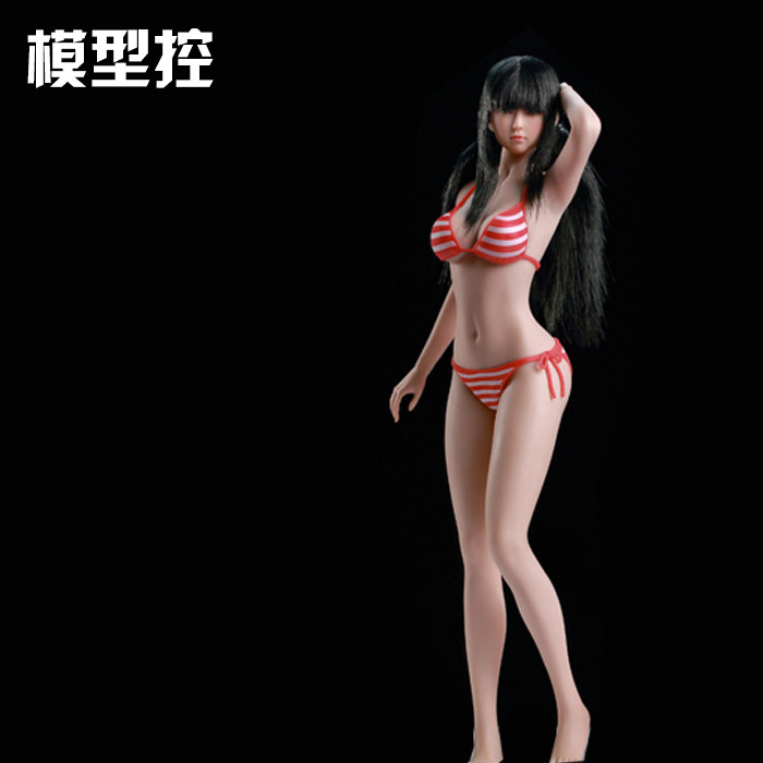 小麦色TBLeague S35 1/6女兵人钢骨连脚包胶少女素体含头雕小麦色