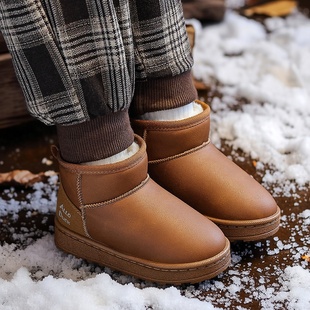 防水保暖棉鞋 加厚保暖防滑男女童棉鞋 DUCK儿童雪地靴冬季 ALLO