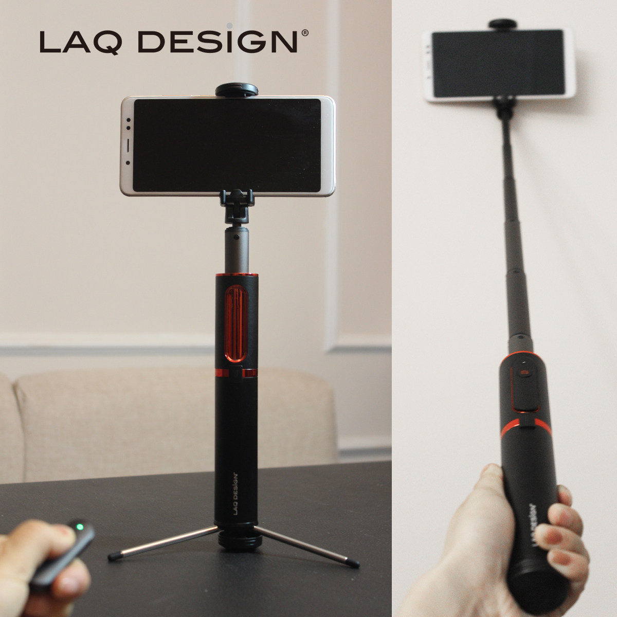 LAQ DESIGN无线蓝牙美图81厘米直播抖音收纳远程遥控三脚架自拍杆在类目 3C数码配件, 手机配件, 手机拍照配件, 自拍杆/架中 - 来自Buy2taobao.com提供专业的淘宝代购服务