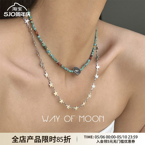 WAY OF MOON【吟系列】恶魔之眼复古做旧choker颈链独特气质项链