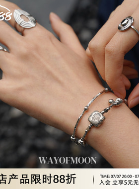 WAYOFMOON素光银色多层可项链