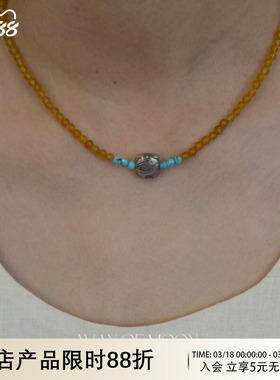 WAYOFMOON多巴胺色手工项链