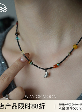 WAYOFMOON可叠戴天然松石项链