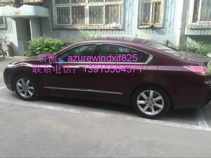 讴歌TL 改装专用车门镀铬防撞装饰亮条 车身饰条 门边防擦条