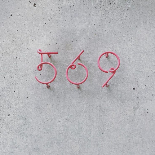 北欧创意家居数字门牌号