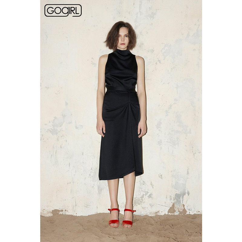 【专柜同款】GOGIRL 2021春夏新品细飘带不对称底摆半裙女GRN5D51|ruв категории Женская одежда, юбка - от Buy2taobao.com для оказания профессиональной услуги покупки агента Taobao
