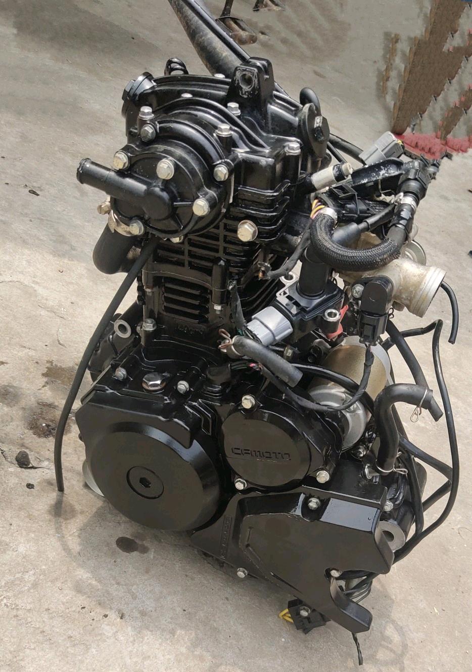 春风nk150-3发动机总成 电喷 六档狒狒 领跑王 夜猫cf150-c-2c-2a