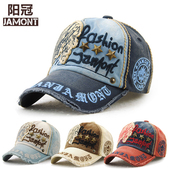 纯棉牛仔休闲棒球帽透气潮流时尚 春秋遮阳帽男女士夏季 帽子鸭舌帽