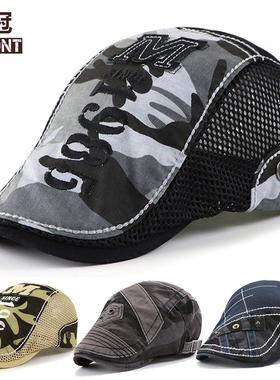 高品新款帽子男女鸭舌帽春夏户外防晒遮太阳帽时尚韩版前进画家帽